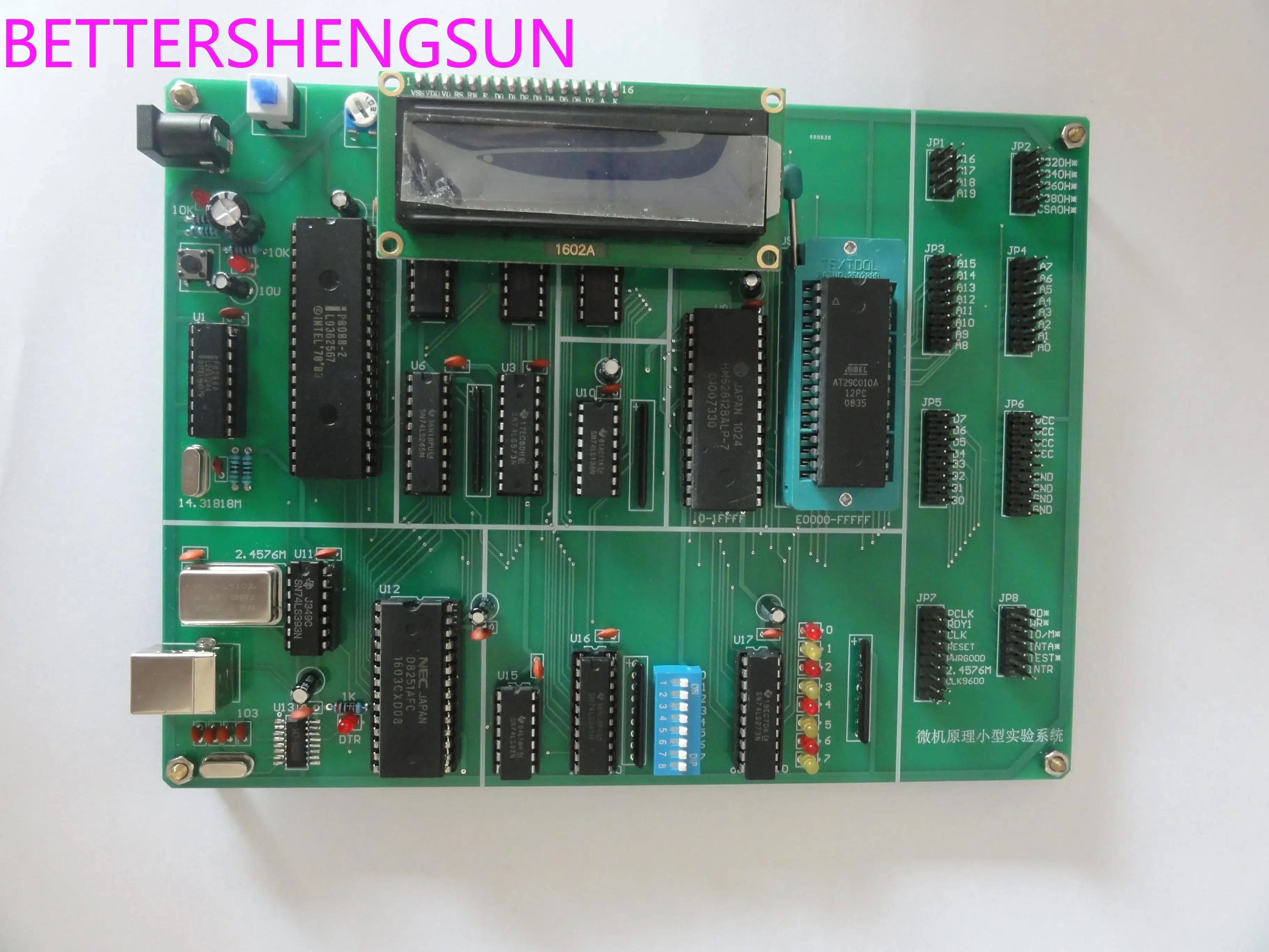 8088 Microcomputer Principle Brassboard Simplified External Serial Port Download Program 8086 Pocket Development Board
8088 Microcomputer Principle Brassboard Simplified External Serial Port Download Program 8086 Pocket Development Board