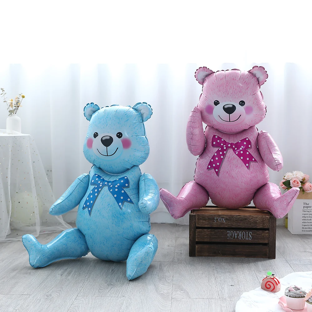 3D Standing Bear Foil Balloons Assembling Boy Girl Pink Blue Baby Bear Ball Birthday Party Decoration Baby Shower Gifts Supplies
3D Standing Bear Foil Balloons Assembling Boy Girl Pink Blue Baby Bear Ball Birthday Party Decoration Baby Shower Gifts Supplies