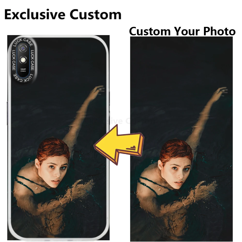 

Exclusive Custom Personalized IMD Phone Case for Redmi NOTE 11 10 8 7 6 K40 9A 6A 5A PRO DIY Cover Customized Design Name Photo