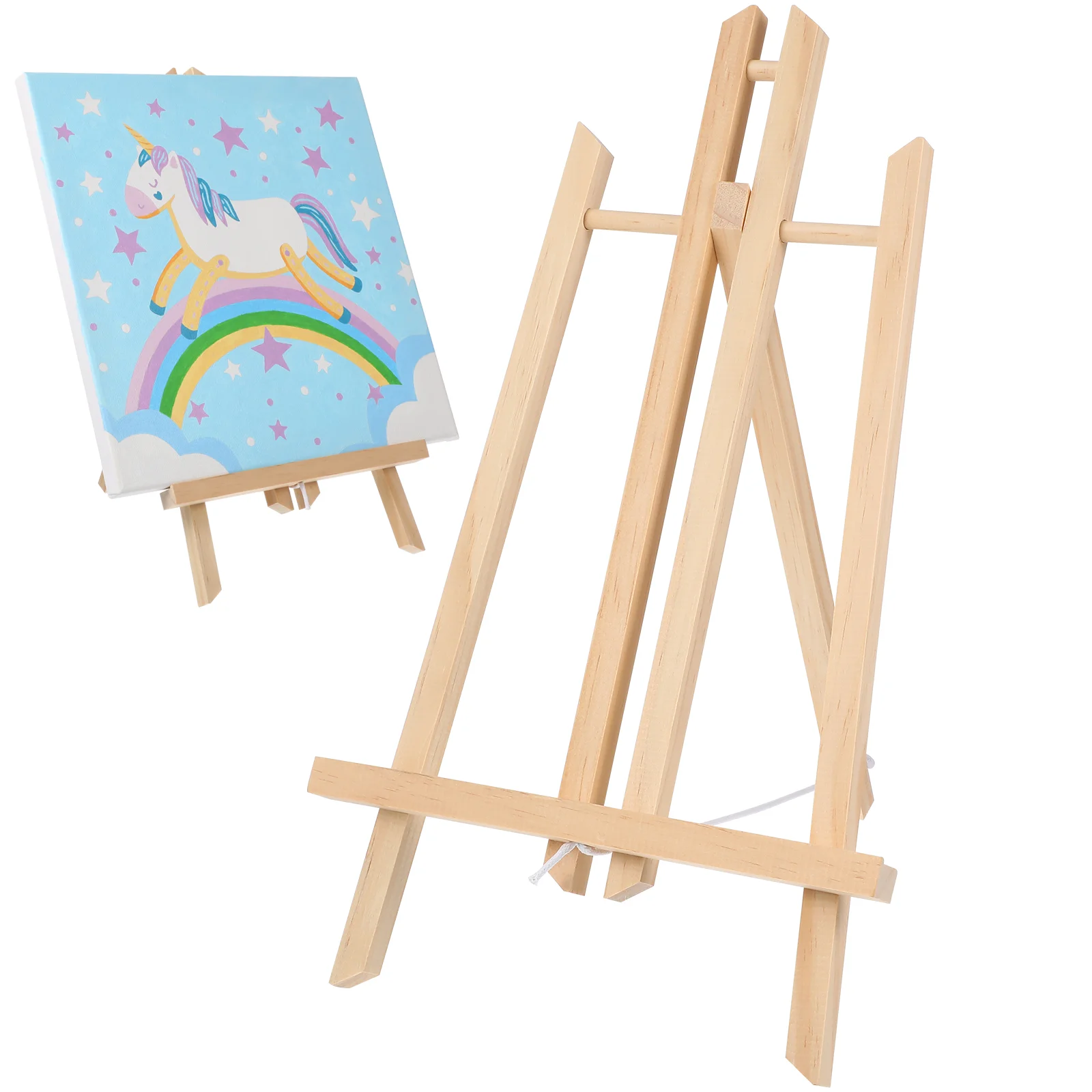 

40cm Mini Natural Color Wood Display Easel for Painting Drawing Artist Craft