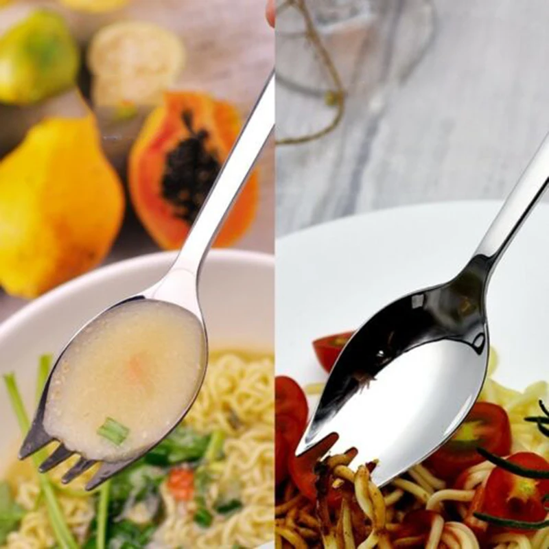 Accessories Durable Spork Spoon Fork Salad Silver Soup Stainless Steel Tableware Tools Camping Utensils Cutlery
Accessories Durable Spork Spoon Fork Salad Silver Soup Stainless Steel Tableware Tools Camping Utensils Cutlery