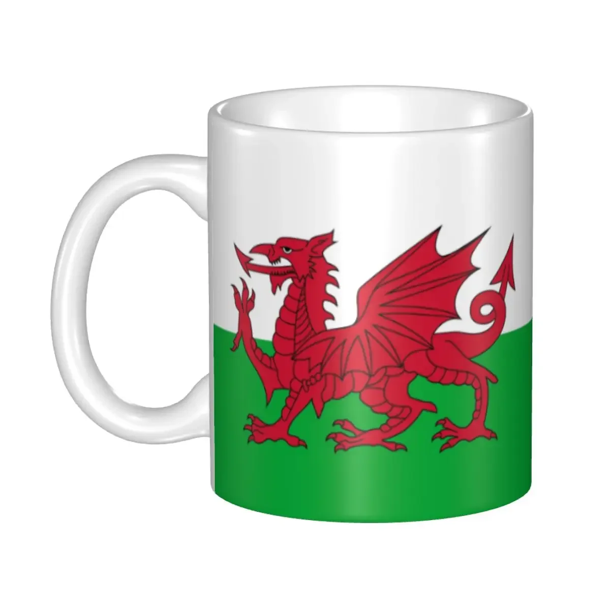 

Flag Of Wales Mug Personalized Welsh Dragon Ceramic Coffee Mug Cup Creative Present Outdoor Work Camping Cups And Mugs