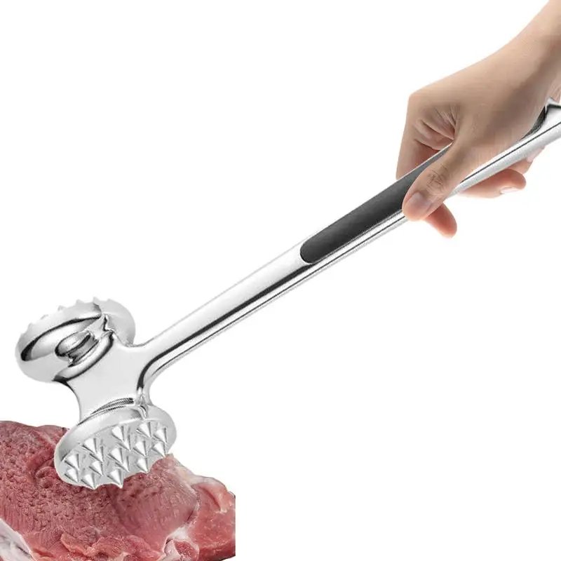 Двусторонний молоток для мяса ouble, двухсторонний молоток для мяса из нержавеющей стали, инструмент для мяса с удобной ручкой
Двусторонний молоток для мяса ouble, двухсторонний молоток для мяса из нержавеющей стали, инструмент для мяса с удобной ручкой