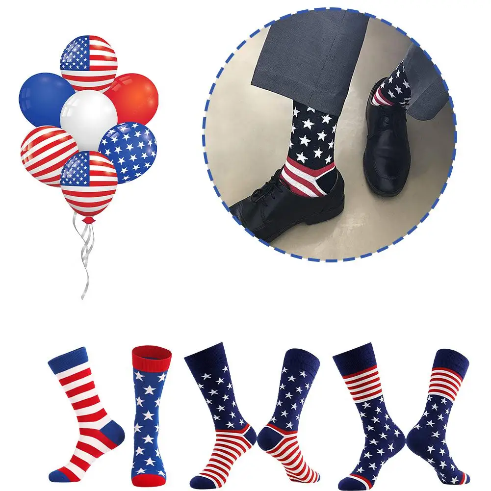 1 Pair American Trump Flag Socks American Flag Socks Sports Mid-calf Striped Socks Socks Cotton Socks M0F5
1 Pair American Trump Flag Socks American Flag Socks Sports Mid-calf Striped Socks Socks Cotton Socks M0F5