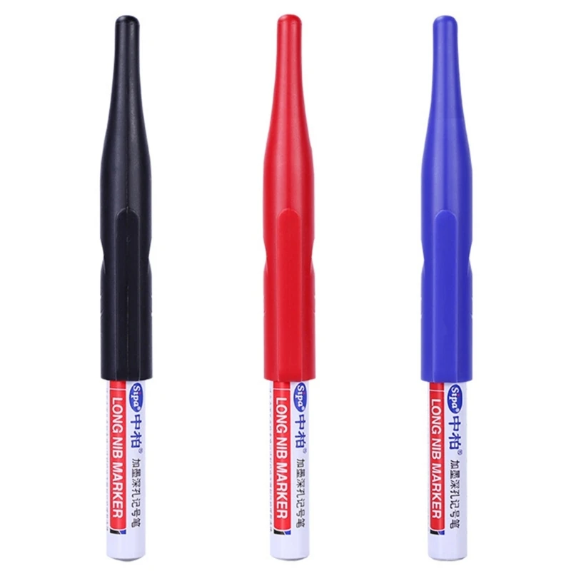 

Water Resistant Marker Pens Permanent Markers 30mm Works On Plastic Stone Metal and Glass Red, Black, Blue