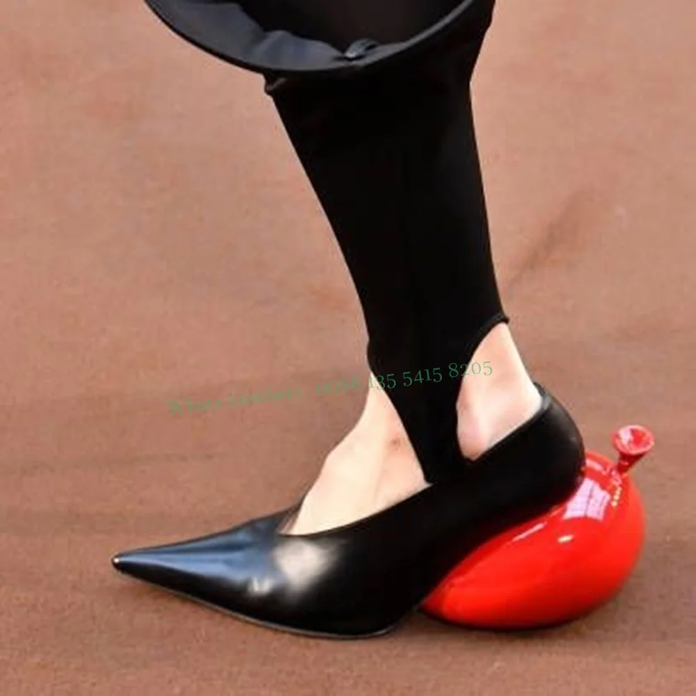 Pointed Toe Balloon Heel Pumps Black Strange Style Solid Leather Shallow Party Runway Shoes 2023 New Summer New Design Luxury
Pointed Toe Balloon Heel Pumps Black Strange Style Solid Leather Shallow Party Runway Shoes 2023 New Summer New Design Luxury