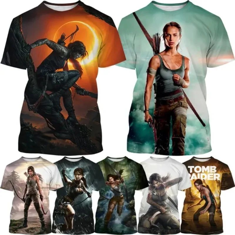 Classic Game Tomb Raider 3D Printing Men's Short-sleeved Round Neck T-shirt Personality Hip-hop Trend Unisex Casual T-shirt Top
Classic Game Tomb Raider 3D Printing Men's Short-sleeved Round Neck T-shirt Personality Hip-hop Trend Unisex Casual T-shirt Top