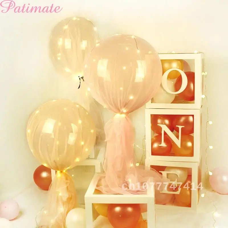 1st Baby Shower Decoration Box with ONE Balloon - Transparent Letter Balloons for 1st Birthday Party, Wedding Favor, Babyshower
1st Baby Shower Decoration Box with ONE Balloon - Transparent Letter Balloons for 1st Birthday Party, Wedding Favor, Babyshower