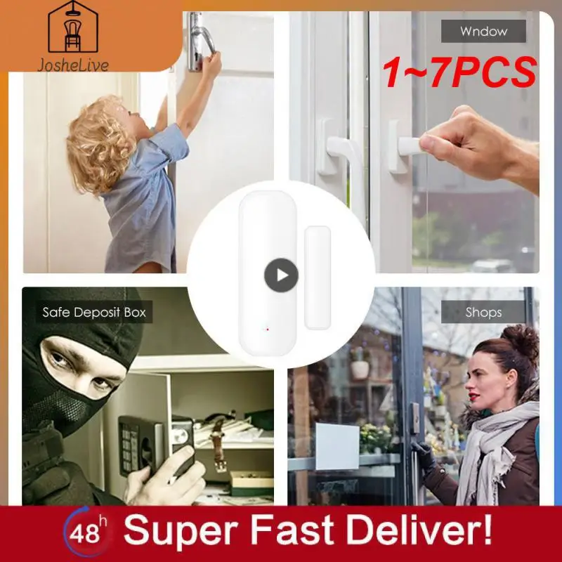 1~7PCS Tuya Smart WiFi Door Sensor Window Sensor Door Magnetic Alarm Detector Independent Magnetic Sensor Work with Alexa
1~7PCS Tuya Smart WiFi Door Sensor Window Sensor Door Magnetic Alarm Detector Independent Magnetic Sensor Work with Alexa