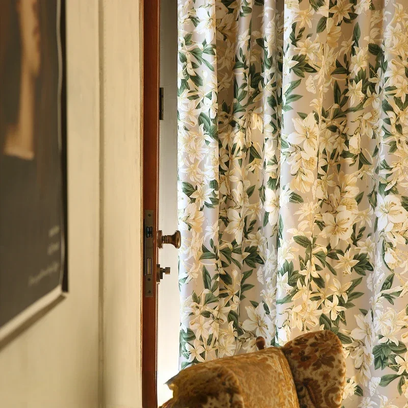 Curtains for Living Room Pastoral Retro Room Decor American Nordic Luxury Blackout Fabric Magnolia Flower Embroidered Tulle
Curtains for Living Room Pastoral Retro Room Decor American Nordic Luxury Blackout Fabric Magnolia Flower Embroidered Tulle