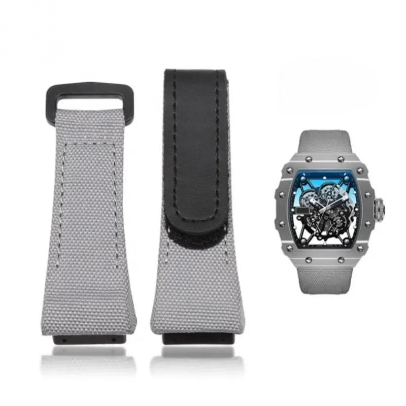 Nylon watchband for richard mille RM011 RM3502 RM056 canvas watch bracelet wristwatches band mens watch strap
Nylon watchband for richard mille RM011 RM3502 RM056 canvas watch bracelet wristwatches band mens watch strap