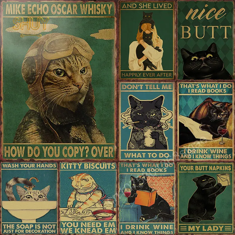 Cats Metal Tin Sign Animal Vintage Custom Posters Art for Room Pub Pet Shop Wall Decor Painting Pictures Home Decoration Gift
Cats Metal Tin Sign Animal Vintage Custom Posters Art for Room Pub Pet Shop Wall Decor Painting Pictures Home Decoration Gift