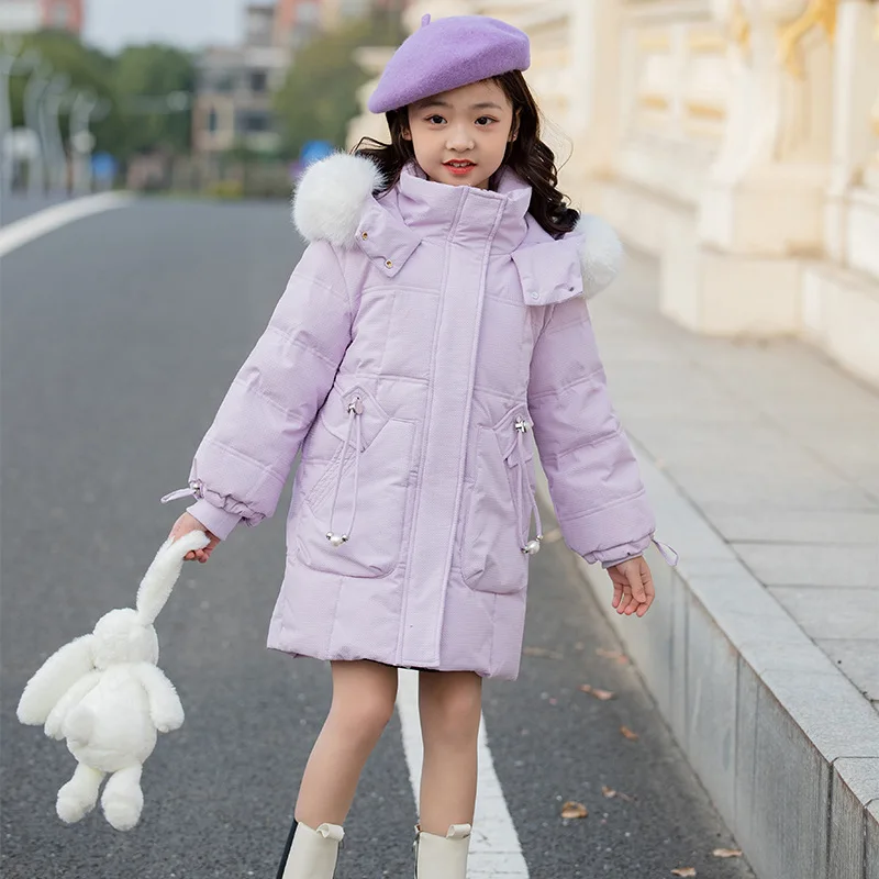 2023 Winter Girls Fashion Fur Hooded Long Down Jacket Baby Kids Children Thick Warm Coat Outerwear Four Colors
2023 Winter Girls Fashion Fur Hooded Long Down Jacket Baby Kids Children Thick Warm Coat Outerwear Four Colors