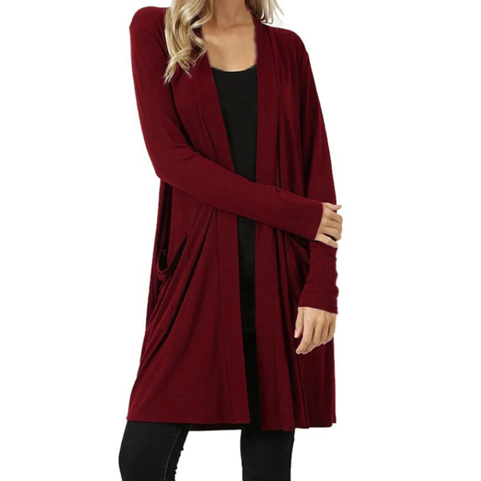 Womens Open Front Cardigans Sweater Coat Long Sleeve Soft Casual Fall Knit Sweaters with Pockets Loose Drape 2023
Womens Open Front Cardigans Sweater Coat Long Sleeve Soft Casual Fall Knit Sweaters with Pockets Loose Drape 2023