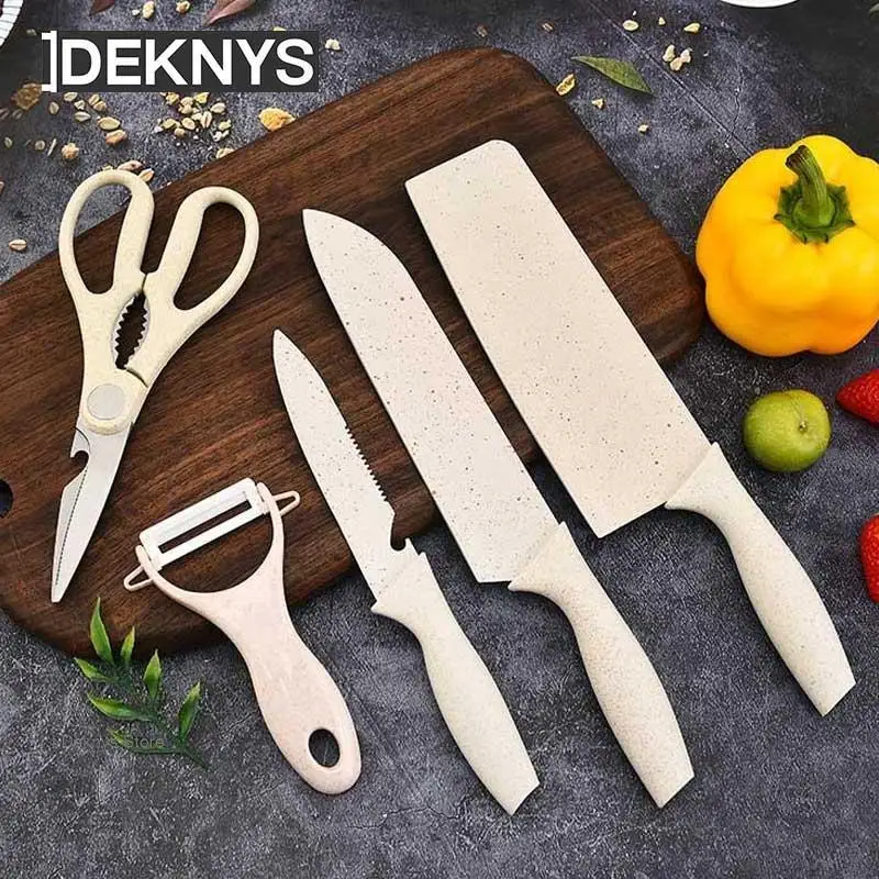 Professional Cleaver Kitchen Knife 5pcs Sets 3cr13 Stainless Steel Slicing Meat Vegetable Cutter Home Cooking Knife Set For Chef
Professional Cleaver Kitchen Knife 5pcs Sets 3cr13 Stainless Steel Slicing Meat Vegetable Cutter Home Cooking Knife Set For Chef