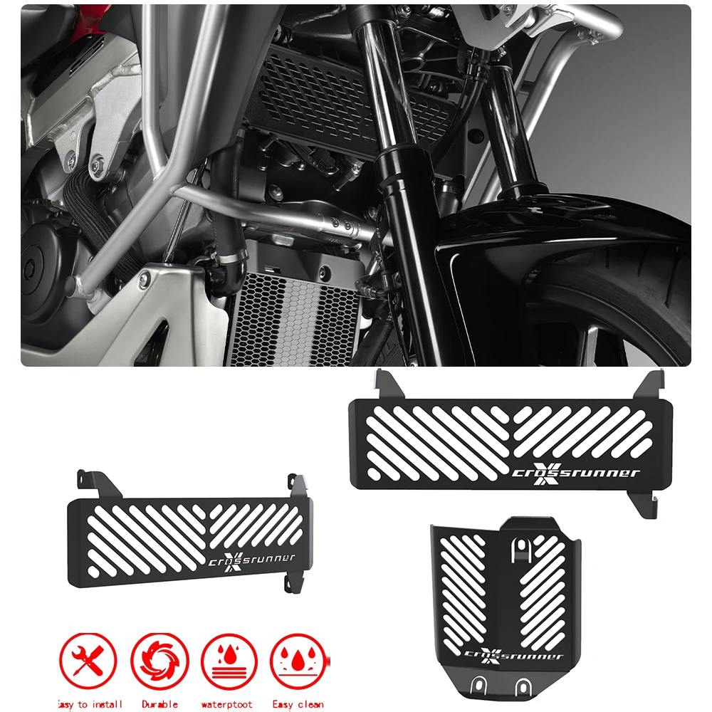 

For Honda VFR800X Crossrunner 2015- 2023 2024 Motorcycle Upper Lower Radiator Grille Guard Oil Cooler Cover Protector VFR 800 X