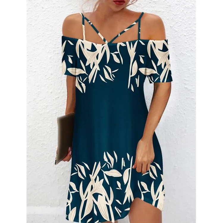 Europe and America 2023 Spring/Summer New Fashion Off Shoulder Sexy Printing Hollow Leisure Elegant Sexy Women's Dress
Europe and America 2023 Spring/Summer New Fashion Off Shoulder Sexy Printing Hollow Leisure Elegant Sexy Women's Dress