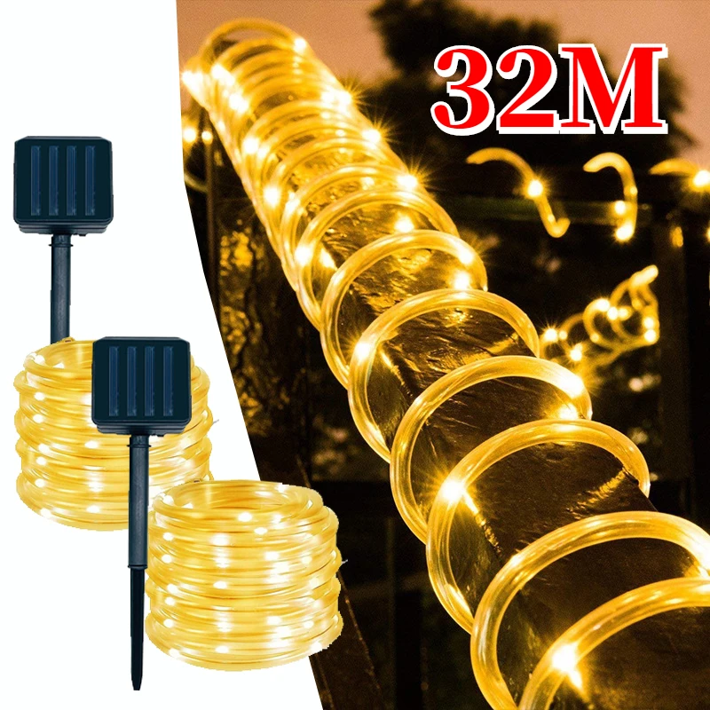 Solar Powered Rope Strip Lights Waterproof Tube Rope Lamp Fairy Garland Light Strings for Outdoor Indoor Garden Christmas Decor
Solar Powered Rope Strip Lights Waterproof Tube Rope Lamp Fairy Garland Light Strings for Outdoor Indoor Garden Christmas Decor