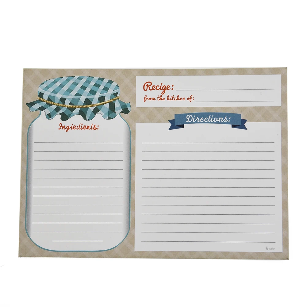 Recipe Book Kitchens Recipe Cards Cooking Gift Double Sided Blank High Quality 10x14CM 25 PCS Cards DIY Dining
Recipe Book Kitchens Recipe Cards Cooking Gift Double Sided Blank High Quality 10x14CM 25 PCS Cards DIY Dining