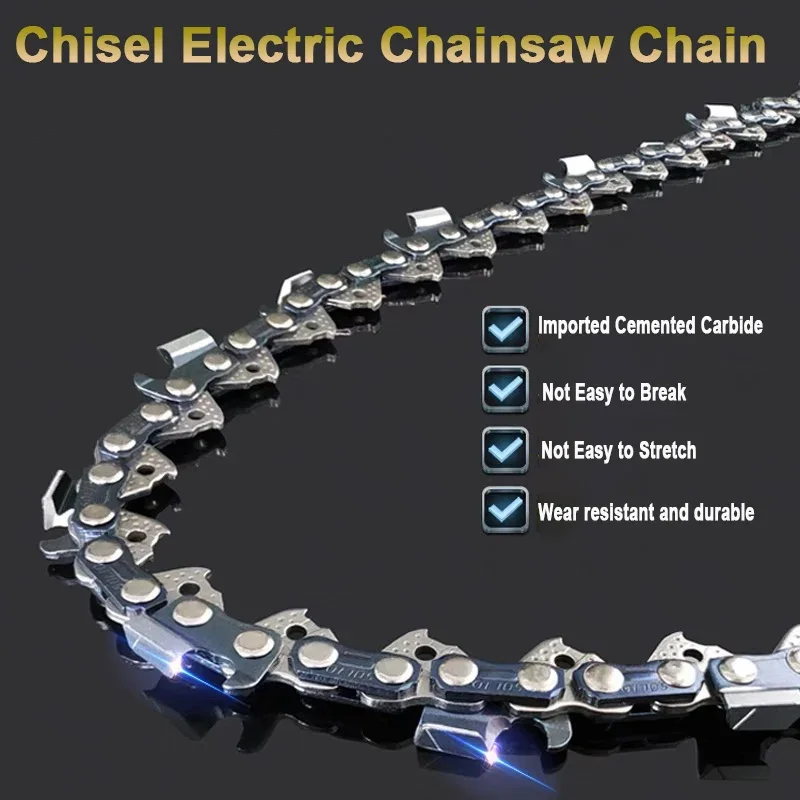 

4/6/8/10/12/16inch Chainsaw Chain 1/4" .043" 28/37/45/48 DL Semi Chisel Electric Chainsaw Chain Spare Parts Wood Branch Cutting