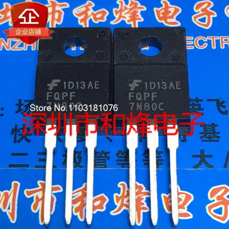 (10PCS/LOT) FQPF7N80C TO-220F 6.6A 800V New Original Stock Power chip 
(10PCS/LOT) FQPF7N80C TO-220F 6.6A 800V New Original Stock Power chip