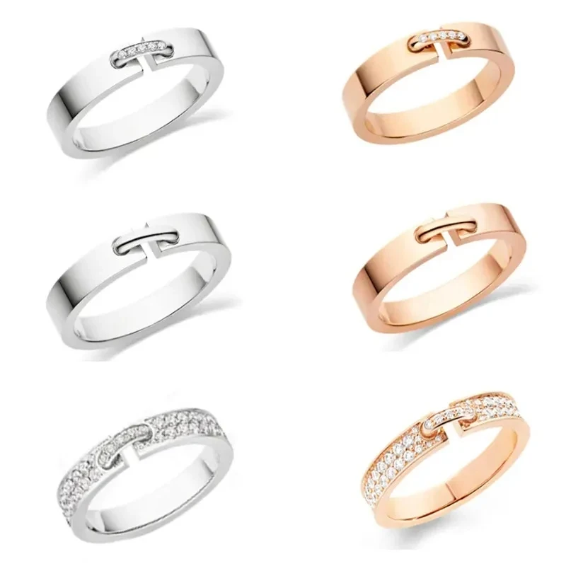 Fashion Paris Luxury Jewelry 925 Sterling Silver Rose Gold Couple Ring High Quality Wedding Party Diamond Rings
Fashion Paris Luxury Jewelry 925 Sterling Silver Rose Gold Couple Ring High Quality Wedding Party Diamond Rings