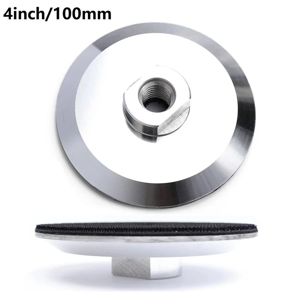 1PC 4inch Backer Polishing Pads Sliver For Diamond Polishing Pad Aluminum Base Backing Holder M14 For 100mm Sander Machines
1PC 4inch Backer Polishing Pads Sliver For Diamond Polishing Pad Aluminum Base Backing Holder M14 For 100mm Sander Machines