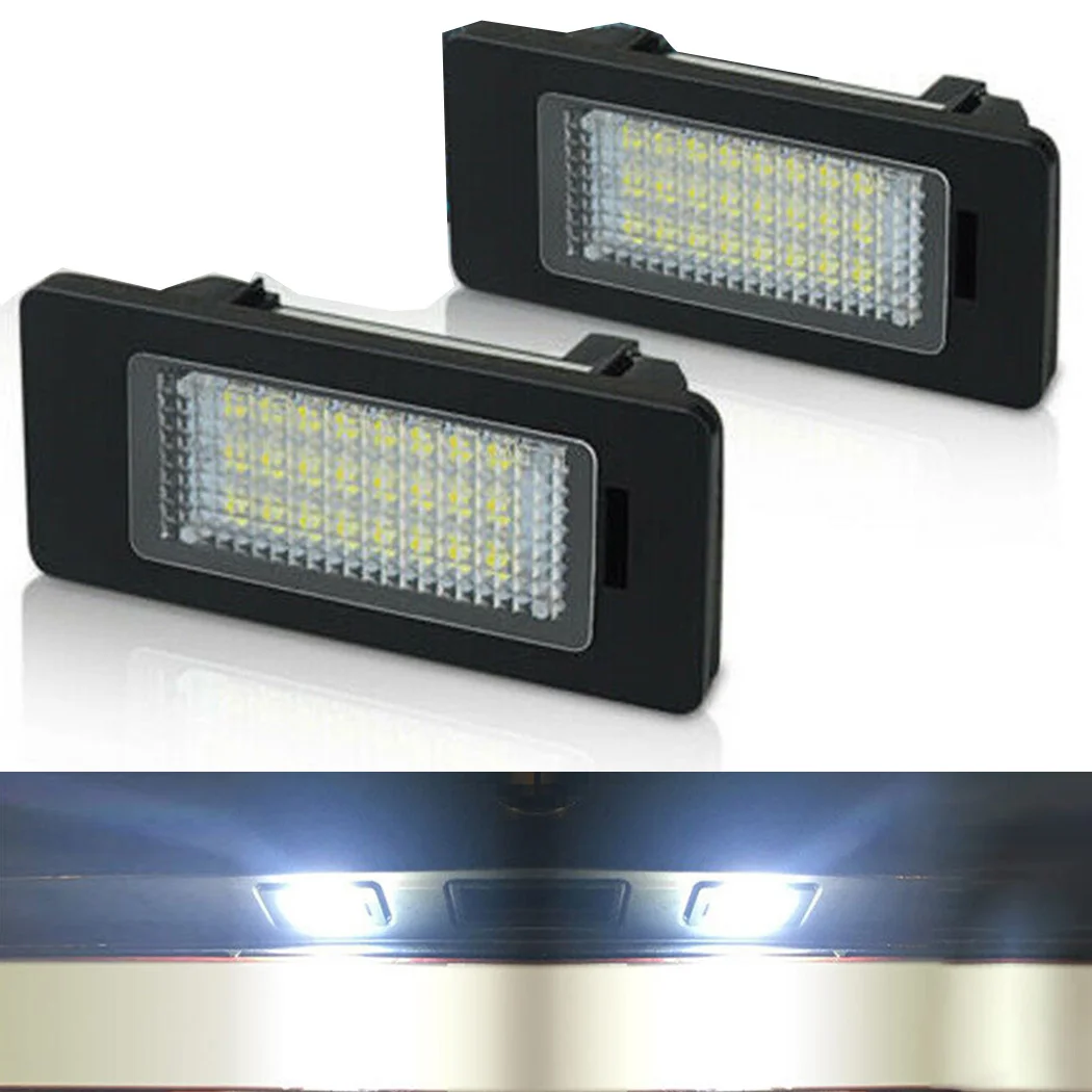 

2Pcs Led Car License Plate Light Bulb For BMW E90 E92 E39 E60 E61 M5 E70 Error Free Rear Lights Number Plate Lamp Replacement