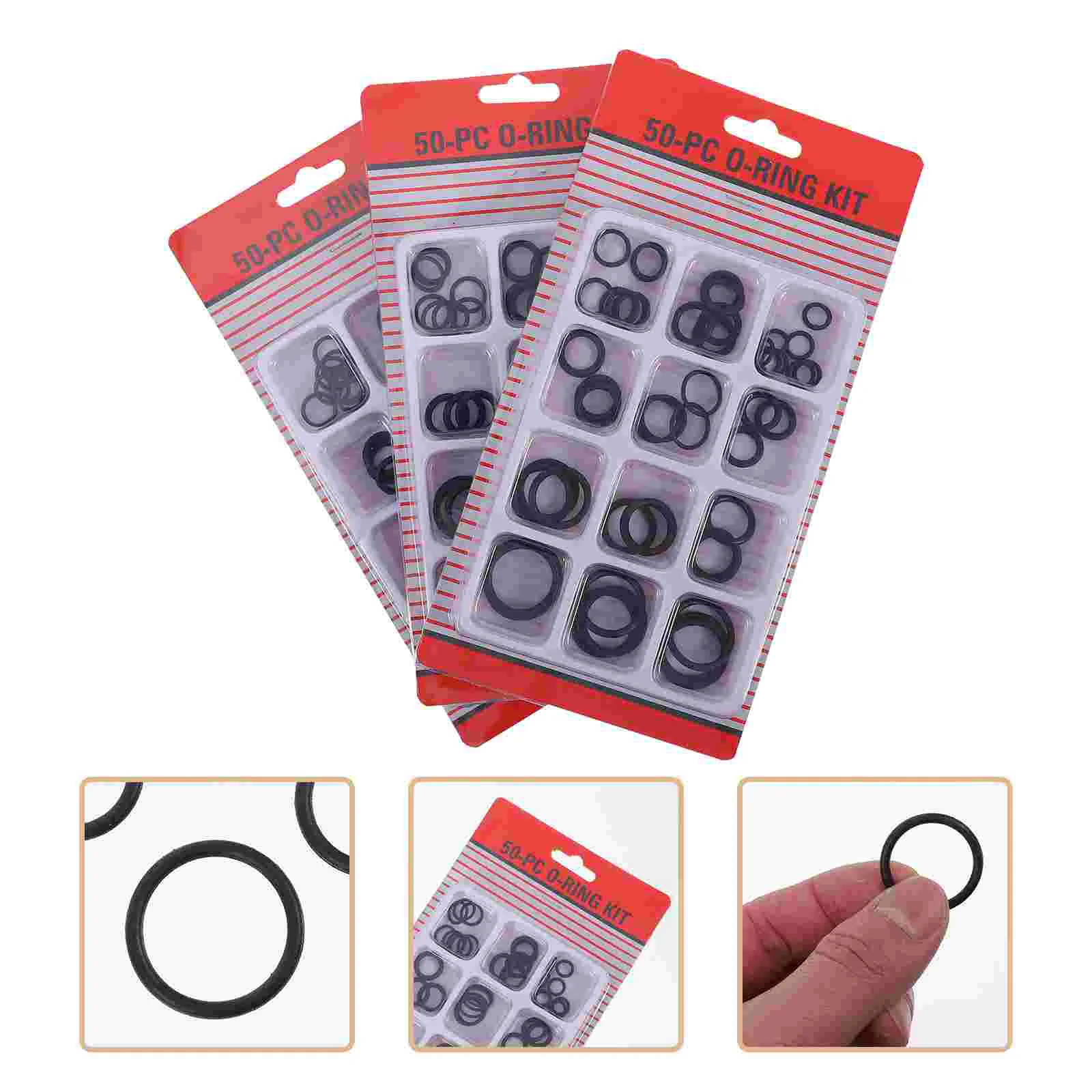 

3 Boxes Washers O-ring Repair Accessories Assortment Kit Rubber Band Quick Release Fastener Sealing