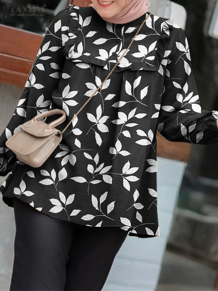 Autumn Fashion Floral Blouse ZANZEA Vintage Muslim Tops For Women Casual Long Sleeve Printed Shirt Turkey Abaya Dubai IsIamic
Autumn Fashion Floral Blouse ZANZEA Vintage Muslim Tops For Women Casual Long Sleeve Printed Shirt Turkey Abaya Dubai IsIamic