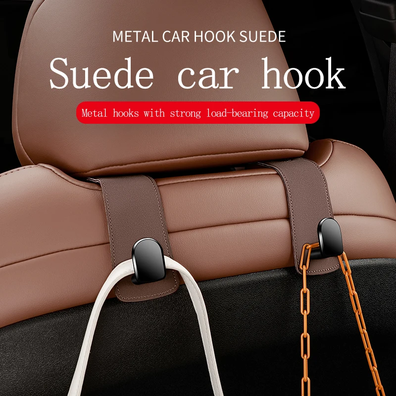 

Suede Car Seat Backrest Headrest Hook Hidden Car Hook For Foton pickup General Tunland G7 G8 G9 Auman Car Interior Accessories