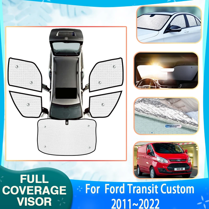 Car Full Coverage Sunshade For Ford Transit Custom 2012~2022 Car Front Rear Side Sunscreen Window Sunshade Cover Car Accessories
Car Full Coverage Sunshade For Ford Transit Custom 2012~2022 Car Front Rear Side Sunscreen Window Sunshade Cover Car Accessories