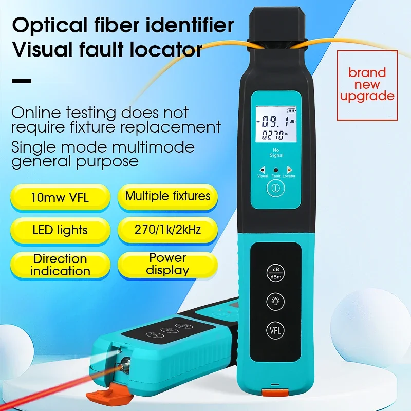 

COMPTYCO AUA-40 Fiber Optic Identifier Live Fiber Optical Identifier with Built in 10mw Visual Fault Locator 800-1700nm SM MM
