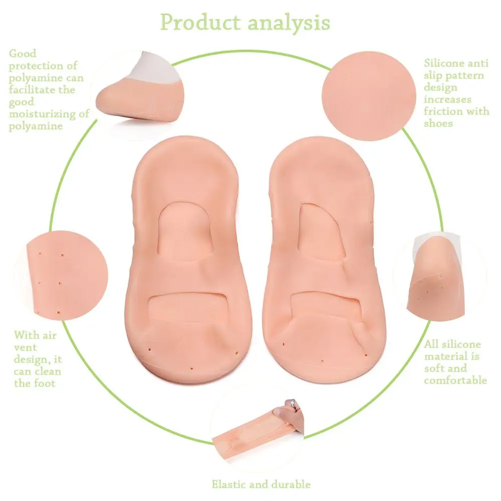 

Non-slip Soft Moisturizing Dead Skin Removal Fashion Anti Crack Boat Socks Insole Gel Sock Ballet Shoes Breathable Sock