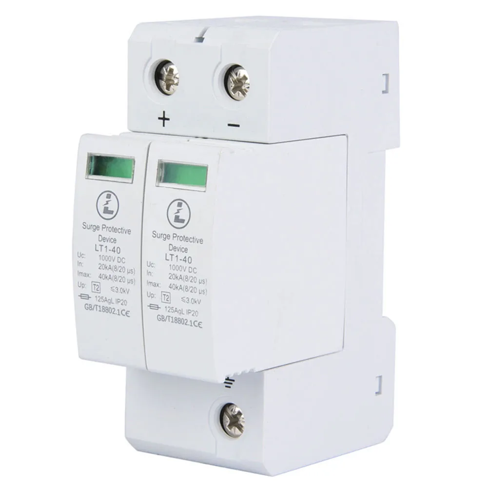 Surge Protector Photovoltaic Surge Arrester Overvoltage Protector Switch DC1000V Surge Protector Photovoltaic Grid-connected Box
Surge Protector Photovoltaic Surge Arrester Overvoltage Protector Switch DC1000V Surge Protector Photovoltaic Grid-connected Box