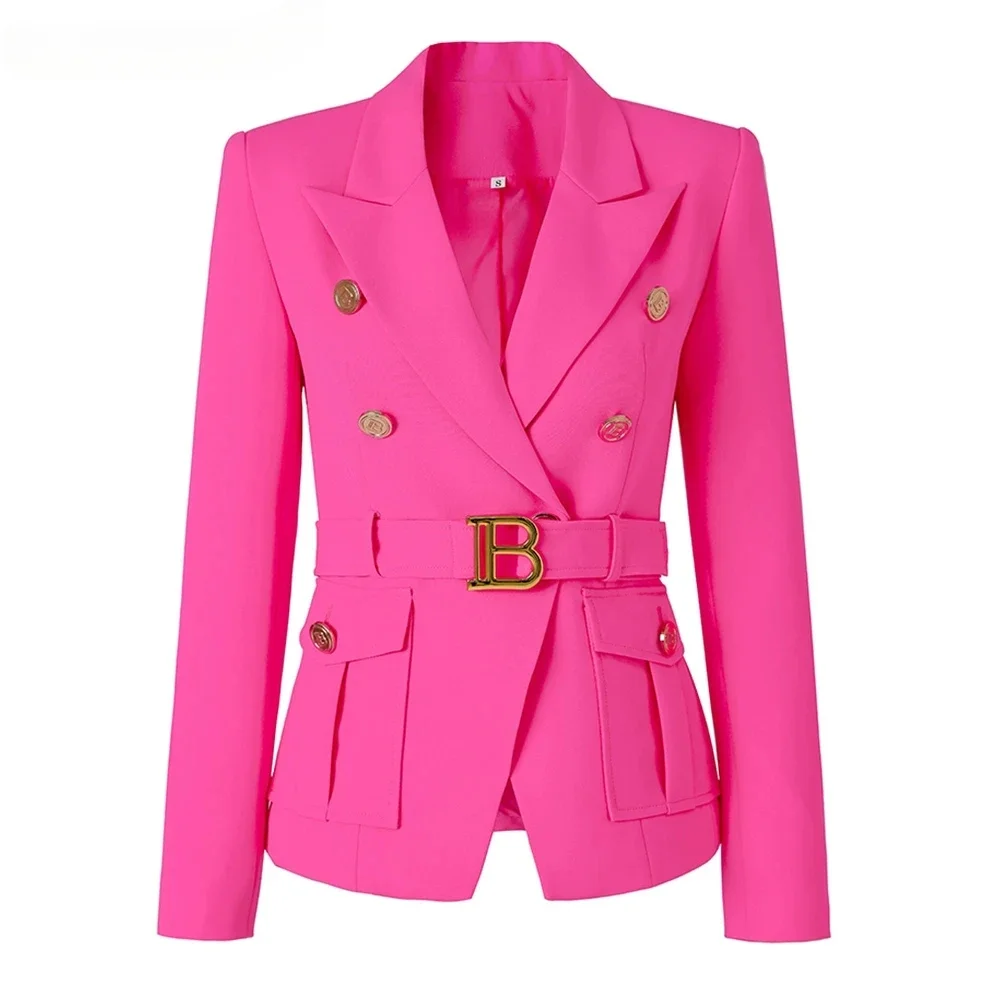 2024 New Bright Fluorescence Color Euro-american Stylish High Street Women Belt Pockets Fitness Elegant Lady Gorgeous Blazer
2024 New Bright Fluorescence Color Euro-american Stylish High Street Women Belt Pockets Fitness Elegant Lady Gorgeous Blazer