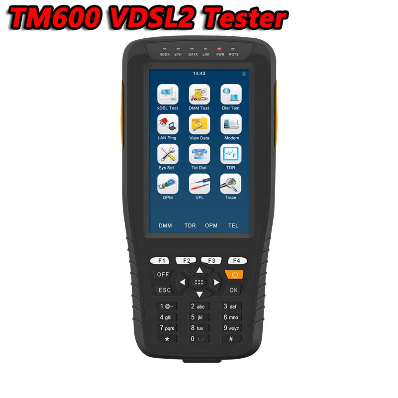

TM600 VDSL2 Tester (ADSL2+/VDSL2/OPM/ VFL/TDR) All-in-1 Full function Version all-in-one unit