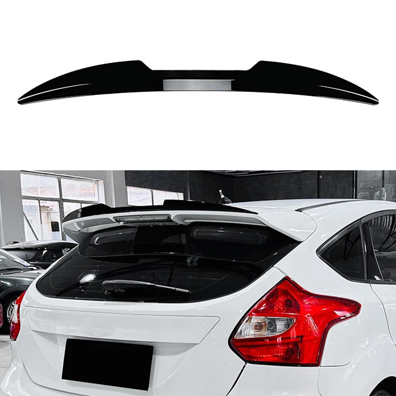 

Car Rear Trunk Boot Spoiler Wing For Ford Focus MK3 ST-Line ST 2011-2017 Rear Roof Spoiler Wing Body Kits Tuning