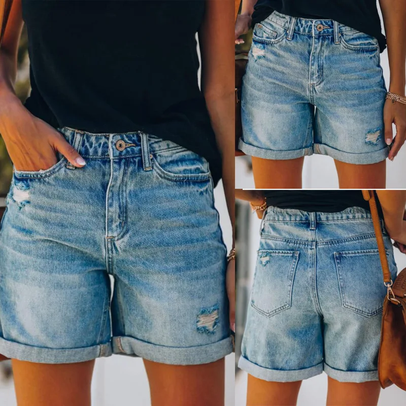 Summer Women Denim Shorts Women Blue High Waisted Shorts Female Short Jeans
Summer Women Denim Shorts Women Blue High Waisted Shorts Female Short Jeans