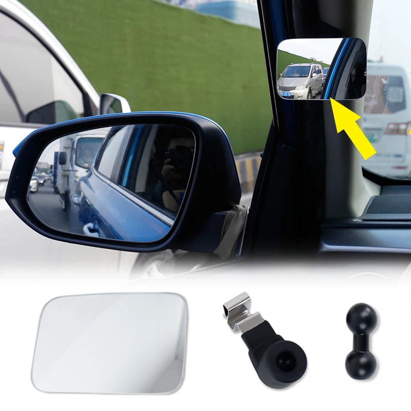 Car Interior Auxiliary Rearview Mirror Adjustable Blind Spot Mirror Door Frame Mount 360 Degree Wide Angle Mirrors
Car Interior Auxiliary Rearview Mirror Adjustable Blind Spot Mirror Door Frame Mount 360 Degree Wide Angle Mirrors