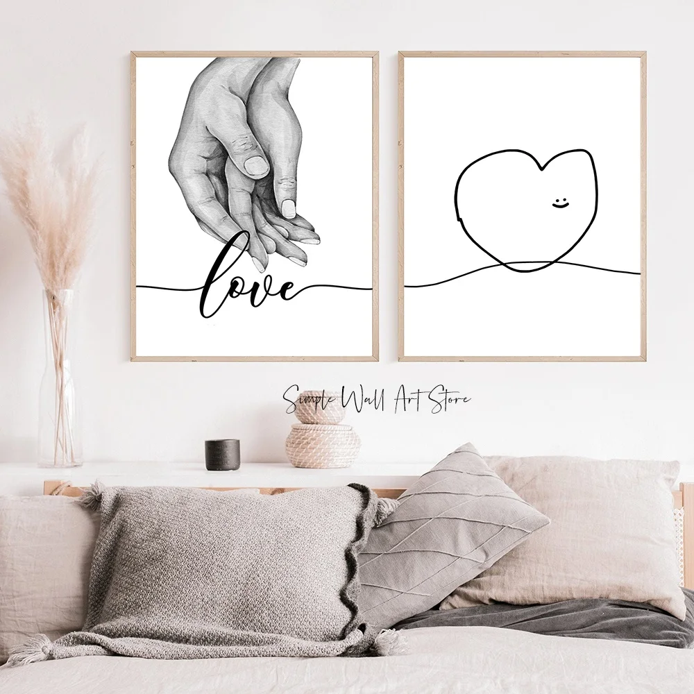 Personalised Couple Hands Anniversary Gifts Black White Print Art Canvas Poster For Living Room Decor Home Wall Picture
Personalised Couple Hands Anniversary Gifts Black White Print Art Canvas Poster For Living Room Decor Home Wall Picture