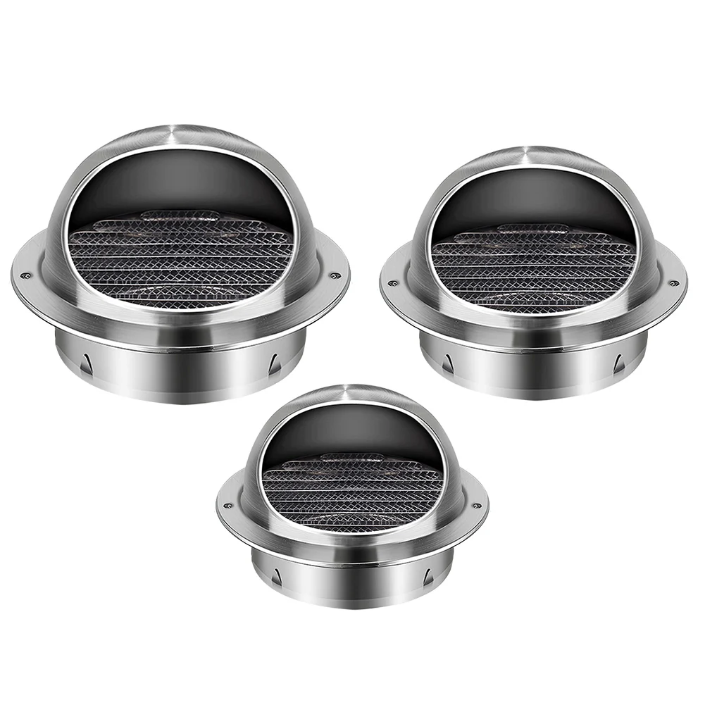 1pc Stainless Steel Vent Cap Bullnose Wall Vents Air Outlet Grille Round Heating Cooling Vent Cover With Pest Screens Louvers
1pc Stainless Steel Vent Cap Bullnose Wall Vents Air Outlet Grille Round Heating Cooling Vent Cover With Pest Screens Louvers