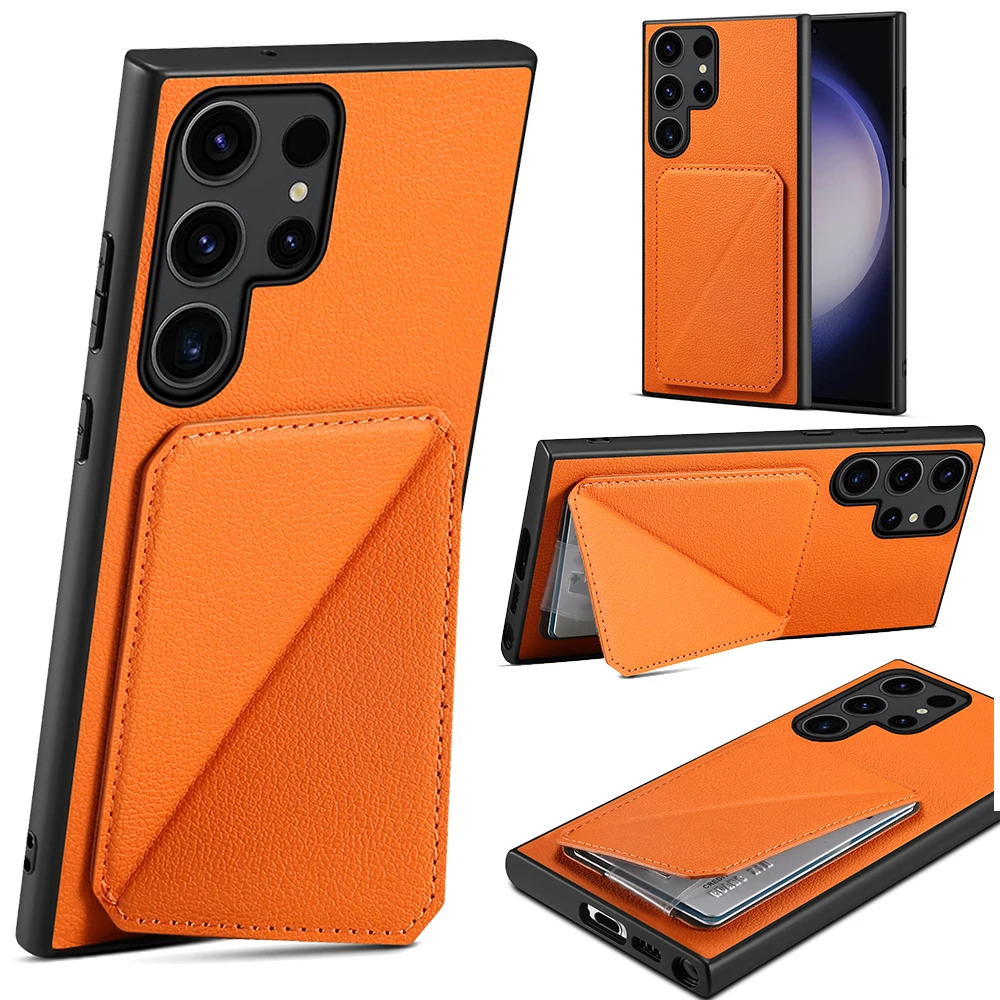 Чехлы Suteni для телефона с отделением для карт, оранжевый/фиолетовый/зеленый/черный для Samsung Galaxy S24 S23ultra Plus A24 A54 A23 A53 
Чехлы Suteni для телефона с отделением для карт, оранжевый/фиолетовый/зеленый/черный для Samsung Galaxy S24 S23ultra Plus A24 A54 A23 A53