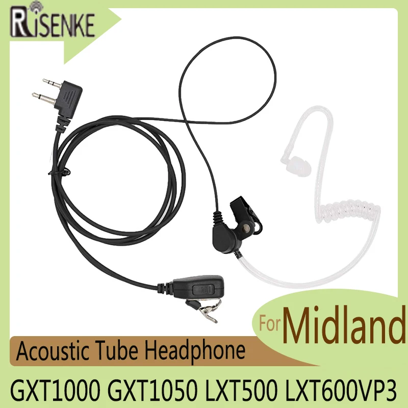 RISENKE-Transparent Acoustic Tube Headphone, Radio Earpiece Headset,Compatible with Midland, GXT1000, GXT1050, LXT500, LXT600VP3
RISENKE-Transparent Acoustic Tube Headphone, Radio Earpiece Headset,Compatible with Midland, GXT1000, GXT1050, LXT500, LXT600VP3