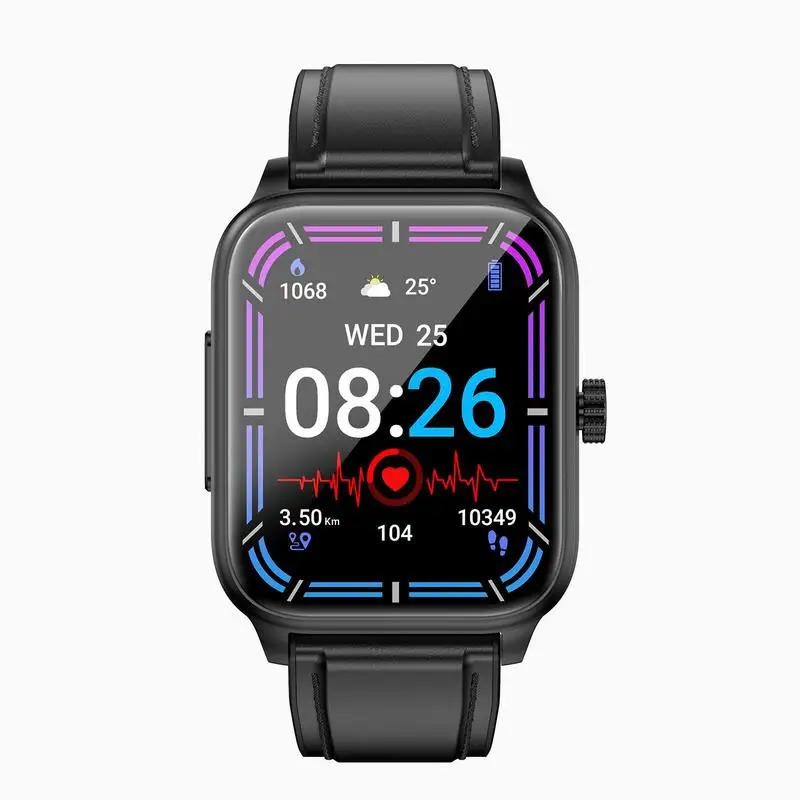 

Wearable Glucose Monitor Blood Sugar Monitoring Watch Tracking Fitness Watch With 1.85 Inches HD Display For Running Yoga