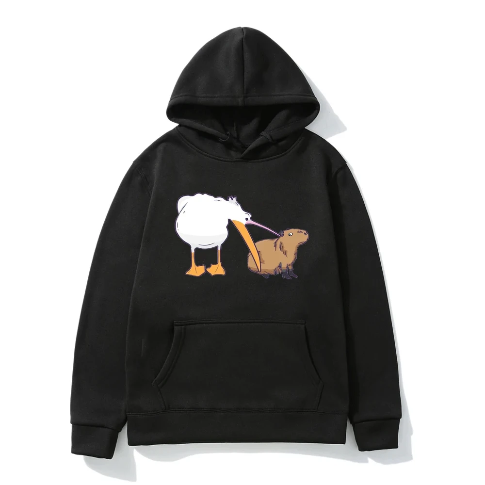 Pelican Tries To Eat Capybara Funny Cute Men's Women's Hoodie Kawaii Graphic Oversized Print Sweatshirt Fashion Pullover Hoodies
Pelican Tries To Eat Capybara Funny Cute Men's Women's Hoodie Kawaii Graphic Oversized Print Sweatshirt Fashion Pullover Hoodies