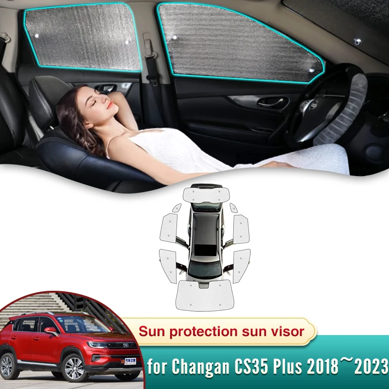 Автомобильный солнцезащитный козырек с полным покрытием для Changan CS35 Plus 2018 ~ 2023 2019 2022, солнцезащитный козырек для лобового стекла, боковое окно, защита для конфиденциальности
Автомобильный солнцезащитный козырек с полным покрытием для Changan CS35 Plus 2018 ~ 2023 2019 2022, солнцезащитный козырек для лобового стекла, боковое окно, защита для конфиденциальности