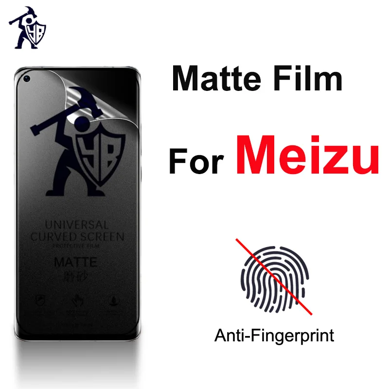 

2pcs Matte Hydrogel Film For Meizu 20 18 17 16 15 M3 M5 M6 M8 M10 Full Cover Matte Screen Protector For Meizu Pro5 6 7 Not Glass