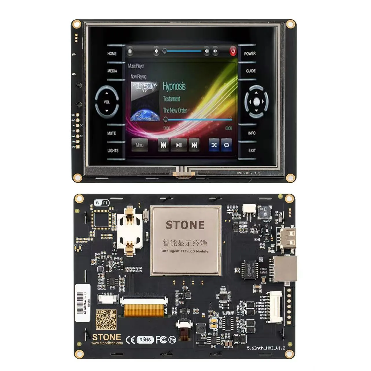 SCBRHMI 5.6'' Intelligent LCD Touch Display Module Multifunction HMI Resistive without Enclosure
SCBRHMI 5.6'' Intelligent LCD Touch Display Module Multifunction HMI Resistive without Enclosure