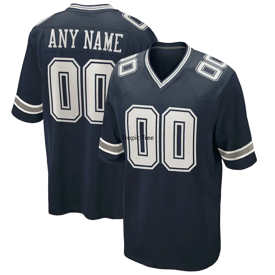 

Customized America Football Game Jersey Dallas Style Sport Shirt Personalized Last Name Any Number All Stitched Us Size S-6XL